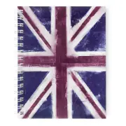Monster Stationery - Flag A5 Lined Notebook - Made in UK - Union Jack
