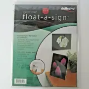 Deflect-o 4 in 1 Float-a-sign Superior image 8.5" X 11" with black mat NEW