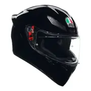 AGV K-1 S GLOSS BLACK MOTORCYCLE FULL FACE HELMET SIZE XS S M L XL 2XL