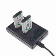 2x NP-BX1 Battery +SLIM Charger for Sony HDR-PJ410 HDR-CX405 FDRX3000 Camcorder