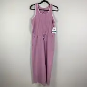 Athleta Girl Jump for Joy Tank Jumpsuit Pockets Geranium Purple Size XXL 16