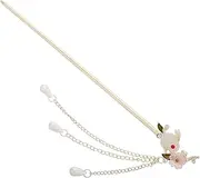 [FOMIYES] Vintage Rabbit Hair Clip for Whimsical Hairpin with Tassel Traditional Chinese Headdress for Hanfu Classic Hair Accessories for Women