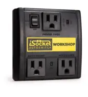 DGC Products IS12W00-BP I-Socket Autoswitch, 15 amp Auto Dust Switch