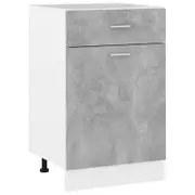 Drawer Bottom Cabinet Concrete Grey 50x46x81.5 cm Engineered Wood
