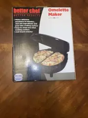 Better Chef Electric Omelet Maker (Black) Black