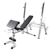 Vidaxl Multi-Exercise Workout Bench cotton Weights Benches