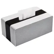 2X(PU Leather Tissue Box Covers for Home/Office/Car Decoration Black V4L4)2642