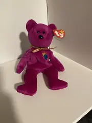 *Rare* Ty Beanie Baby Millennium Bear With Rare Errors! Tag Misspells MILLENNIUM