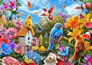 HUADADA Jigsaw Puzzles for Adults 1000 Pieces, Puzzles for Adults 1000 Piece, Challenging Game Toys, Impossible Puzzle, Family Decoration Puzzle - Birds and Flowers