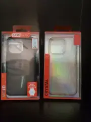 Set Of 2 Apple IPhone 13 or 13 Pro Case Gear Phone Cases Clear Glitter Trl4#382