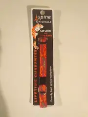 Lupine Originals 1/2" Cat Collar W/ Safety Buckle Go Go Gecko 8-12" NOS NWT USA