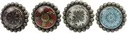 Drawer Knobs for Dresser 4 Pcs 1.37 * 1.65Inch Single Hole Transparent Crystal Cartoon Drawer Cabinet Wardrobe Door Handle Flowers and Plants B