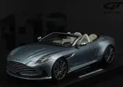 GT Spirit Aston Martin DB12 Volante 2023 Carribbean Blue LE999 1/18 Scale New!