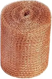 1 Pc Copper Mesh - Woven Copper Mesh, Knitted Copper Mesh | Rustproof Copper Wire Mesh Screen, Snail Mesh Roll Copper Fill Fabric Blocker, Pure Copper Plant Protector for Mice Slug Snail Control