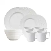 Wedgwood Intaglio 16pc Dinner Set of 16 - White