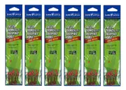 6 Packets of Surecatch Snelled Chemically Sharp Red Long Shank Hook Rigs-72 Rigs