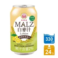 在飛比找momo購物網優惠-【崇德發】白麥汁檸檬口味330mlx6瓶