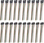 uxcell Male to Female 8Pin Breadboard Jumper Wire 2.54mm Pitch Ribbon Cable 30cm Long Electronics Breadboard Ribbon Cables for Breadboard Electronic Projects Pack of 10