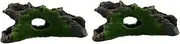 Ipetboom 2pcs Fish Tank Tree Root Landscaping Aquarium Decorations Log Fish Tank Driftwood Aquarium Decaying Trunk Rock Hiding cave Natural Aquarium Driftwood Resin Wood Trunk Wooden Frog