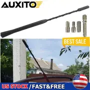 9" Car Antenna Carbon Fiber Radio FM Antena Black Kit Universal Screw EAB