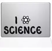 The Decal Guru I Atom Science Decal Vinyl Sticker, 13" MacBook Pro (2015 & Older