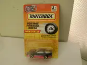 1993 MATCHBOX SUPERFAST MB48 BLACK FIREBIRD RACER NEW ON CARD