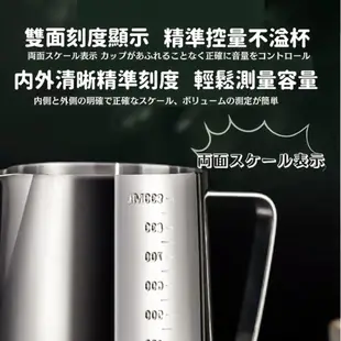 【DR.Story】德國工藝不鏽鋼可視刻度拉花杯600ML (拉花杯 咖啡杯) (4折)