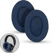 Replacement Memory Foam Earpads for Large Over the Ear Headphones, Dark Blue