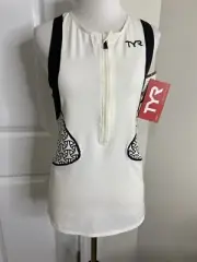 Women’s TYR Competitor Singlet Compression Web Cycling Shirt •Size XS *NWT