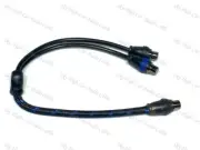 Sky High Car Audio RCA Y Splitter Cables 1F2F Two Female One Femal Triple Shield