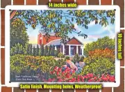 METAL SIGN - Massachusetts Postcard - Cape Playhouse, Dennis, Cape Cod, Mass.