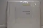HUDSON PARK COLLECTION QUEEN EXTRA DEEP FLAT SHEET 500TC COLOR WHITE NIP