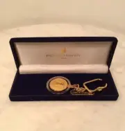 Vintage PIERRE BALMAIN Key Chain Ring Gulf Two Tone Box New Rare