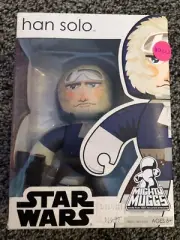 Star Wars Mighty Muggs Han Solo Hoth figure (15J)