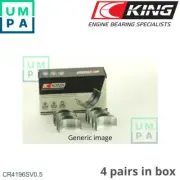 BIG END BEARINGS +0.5mm FOR SEAT AFN/AHF/ASV/AVG 1.9L 4cyl CORDOBA AUDI 1.9L VW