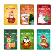 24pcs Premium Christmas Holiday Cards Xmas Holiday Cards 6 Styles Bulk
