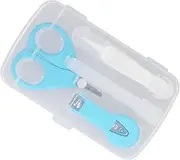 Baby Nail Clippers, Baby Nail Kit Infant Nail Clippers 3 in 1 Baby Nail Care Set Baby Fingernail Clippers Baby Manicure Set for Infant Manicure Pedicure (Blue)