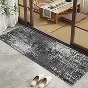 Modern Washable Corridor Living Room Entryway Non-Slip Narrow Runner Rug 60cm/70cm/80cm/100cm Wide Indoor Kitchen Laundry Runner Carpet(3.3ft×9.8ft/100×300cm)