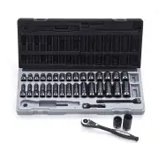 Dual Action 14143501 - Socket Set Thinwall 3/8" Drive 12-Point 35 Piece Metric Standard & Deep