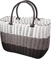 Cabilock Picnic Basket Picnic Tote Beach Bag Grocery Tote Bag Shopping Basket Craft Basket Tote Bags Extra Large Tote Bag Empty Easter Baskets for Thanksgiving Baskets Empty Plastic