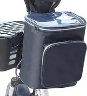 Bike Handlebar Bag, Bike Front Insulated/Cooler Bag, Waterproof Bicycle Frame Bag with Transparent Pouch for Phone, Bike Pouch Accessories for Outdoor Cycling Hiking Travel