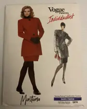 Vogue 1974 Vintage 80s Sewing Pattern SZ:10 Montana Jacket & Skirt Individualist