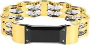 COOPHYA Handheld Tambourines for Boys and Girls Adults 2pcs Jingle Bells Set Noise Maker for Parties Bars Ktv