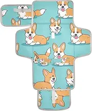 Reusable Baby Changing mat with Tissue Pocket Portable Diaper Changing pad with Built-in Pillow