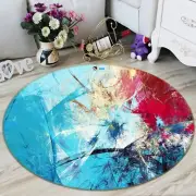3D Blue Red Texture NBC2926 Game Rug Mat Elegant Photo Carpet Mat Fay 2023