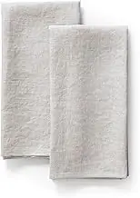 LK PureLife 100% Pure Flax Linen Kitchen Towels-20x27 Inch-Stonewashed Flax Linen-Extra Soft Quick Dry for Tea Towels Dish Towels Hand Towels-Set of 2-Natural