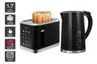 Kogan Toaster and Kettle Breakfast Set, Black, Kettle & Toaster Sets, Appliances