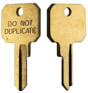 Lot of 50 Master Lock M1 Blank Brass Do Not Duplicate DND Padlock Key Blanks