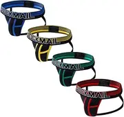 [JOCKMAIL] 4PCS/Pack Jockstrap Men Underwear String Thong Men Underwear Gay Panties Men Briefs Thong