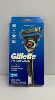 Gillette Proglide 1 Razor 2 Cartridges